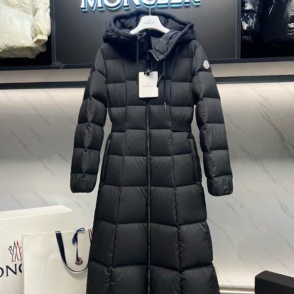 MC 25Ss women's hooded knee-length down jacket, high-quality product - Picture 3 of 4